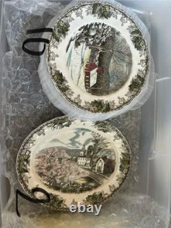 78 Piece Set of The Friendly Village Johnson Bros Covered Village
