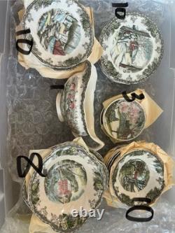 78 Piece Set of The Friendly Village Johnson Bros Covered Village