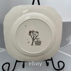 7 Johnson Bros FRIENDLY VILLAGE Square Plates 7.25/9 Round Plates 6