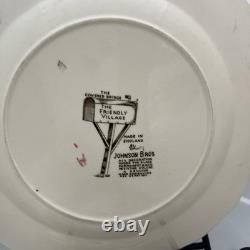 7 Johnson Bros FRIENDLY VILLAGE Square Plates 7.25/9 Round Plates 6