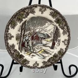 7 Johnson Bros FRIENDLY VILLAGE Square Plates 7.25/9 Round Plates 6