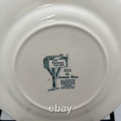 7 Johnson Bros FRIENDLY VILLAGE Square Plates 7.25/9 Round Plates 6