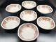7 Johnson Brothers Devonshire Brown Multicolor Square Soup Bowls Set Floral Lot