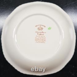 7 Johnson Brothers Devonshire Brown Multicolor Square Soup Bowls Set Floral Lot