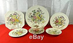 82-pcs (or Less) Of Johnson Brothers Garden Bouquet Pattern Fine English China