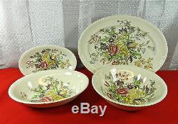 82-pcs (or Less) Of Johnson Brothers Garden Bouquet Pattern Fine English China