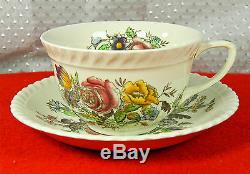 82-pcs (or Less) Of Johnson Brothers Garden Bouquet Pattern Fine English China