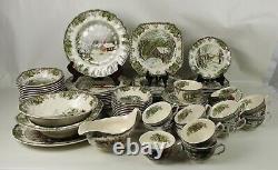 89 pcs Johnson Brothers FRIENDLY VILLAGE China Service for 12 + Extras ENGLAND