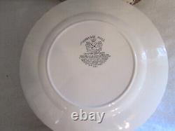 8 (8) Johnson Bros HERITAGE HALL 4411 GEORGIAN TOWN HOUSE 9.75 PLATES