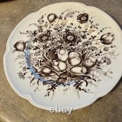 8 JOHNSON BROS. ENGLAND WINDSOR WARE-DOVER BROWN-10'' Dinner PLATE