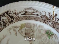 8 Johnson Bros Barnyard King Turkey Dinner Plates 10 3/4