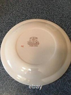 (8) Johnson Bros Brown Jamestown 10-1/8 Dinner Plates Vintage