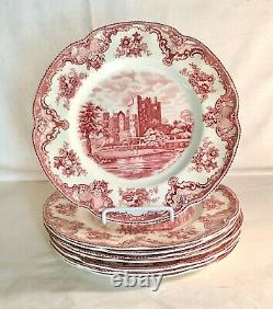 8 Johnson Brothers Pink Old Britain Castles 10 Dinner Plates