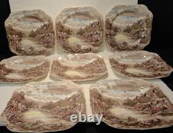 8 Olde English Countryside 7.25 Square Plates from Johnson Bros
