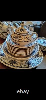 8 piece Vintage Indies Johnson brother dining china set made in England