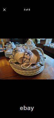 8 piece Vintage Indies Johnson brother dining china set made in England