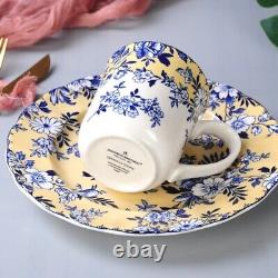 8pcs Of Johnson Brothers DEVON COTTAGE Floral Salad Accent Plate And Mug