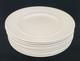 (9) Johnson Bros Athena Ironstone England White Dinner Plates 10 3/4