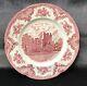 9 Johnson Brothers Pink Old Britain Castles 10 Inch Dinner Plates Blarney Castle
