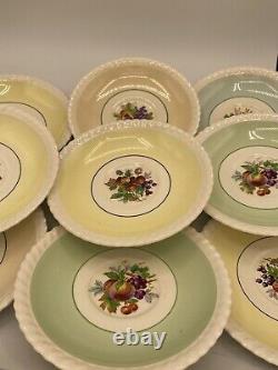 9-PC SET Cups Saucers & Plates Johnson Bros England Salad Dessert California