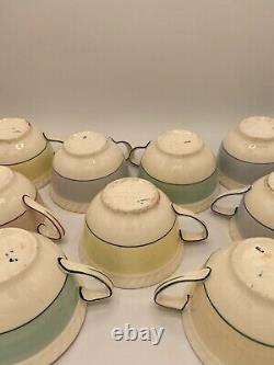 9-PC SET Cups Saucers & Plates Johnson Bros England Salad Dessert California