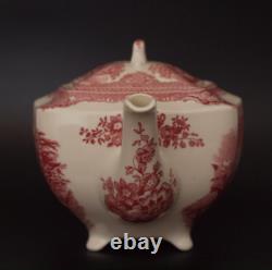 9 Pc Tea Pot Set Johnson Bros OLD BRITAIN CASTLES 4 Cups 4 Saucers England EUC