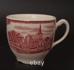 9 Pc Tea Pot Set Johnson Bros OLD BRITAIN CASTLES 4 Cups 4 Saucers England EUC