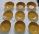 9 Pc Johnson Bros England Goldenrod Mustard Yellow Inside White Out Bowls Plates