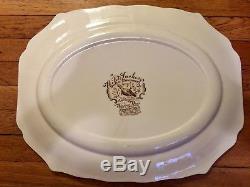 AMAZING Large Johnson Bros. England Thanksgiving WILD TURKEYS Serving Platter