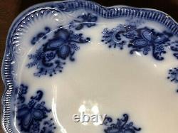 ANTIQUE JOHNSON BROTHERS PRINCETON FLOW BLUE (c. 1900) SERVING PLATTER