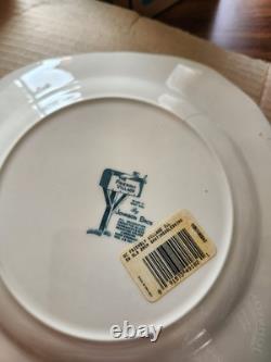 All 6 different Johnson Bros Friendly Village Christmas Square salad plates