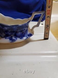 Antique Flow Blue Cir 1900 Johnson Bros Eng Kenworth Ptrn Gravy/dish