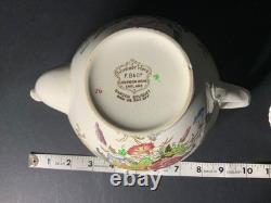 Antique Garden Bouquet Johnson Bros. Set of Tea Pot w lid