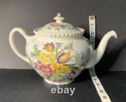 Antique Garden Bouquet Johnson Bros. Set of Tea Pot w lid