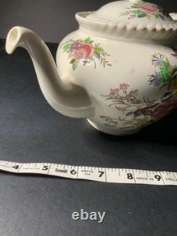 Antique Garden Bouquet Johnson Bros. Set of Tea Pot w lid