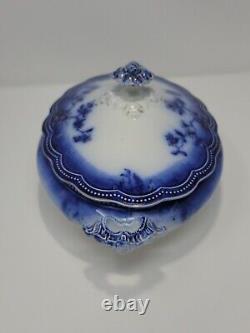 Antique JOHNSON BROS. England ST. LOUIS Flow Blue 9.5 Soup Tureen/Serving Dish