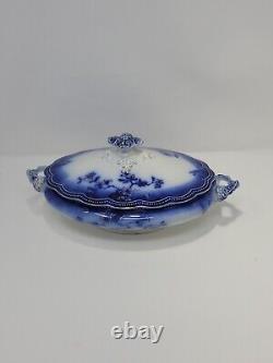 Antique JOHNSON BROS. England ST. LOUIS Flow Blue 9.5 Soup Tureen/Serving Dish