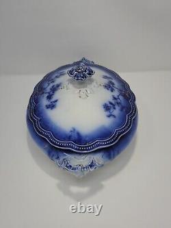 Antique JOHNSON BROS. England ST. LOUIS Flow Blue 9.5 Soup Tureen/Serving Dish