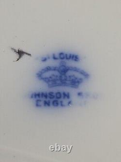 Antique JOHNSON BROS. England ST. LOUIS Flow Blue 9.5 Soup Tureen/Serving Dish