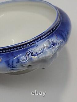 Antique JOHNSON BROS. England ST. LOUIS Flow Blue 9.5 Soup Tureen/Serving Dish