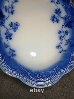 Antique JOHNSON BROS. St Louis Flow Blue Serving Platter