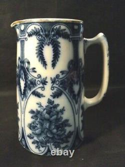 Antique Johnson Bro's. 7 Flow Blue Pitcher