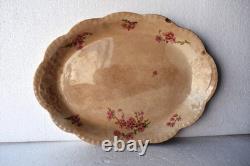 Antique Johnson Bros England Oval Floral Serving Platter Pink Blossoms 15 x 10R