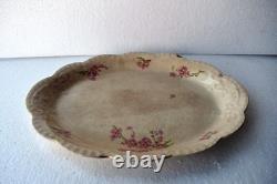Antique Johnson Bros England Oval Floral Serving Platter Pink Blossoms 15 x 10R