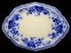 Antique Johnson Bros England Richmond 16 3/8 X 1.5in Flow Blue Platter Euc
