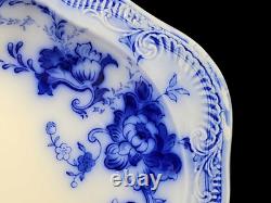 Antique Johnson Bros England Richmond 16 3/8 x 1.5in Flow Blue Platter EUC