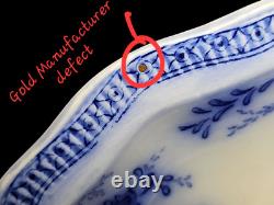Antique Johnson Bros England Richmond 16 3/8 x 1.5in Flow Blue Platter EUC