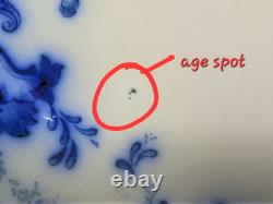 Antique Johnson Bros England Richmond 16 3/8 x 1.5in Flow Blue Platter EUC