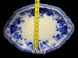Antique Johnson Bros England Richmond 16 3/8 x 1.5in Flow Blue Platter EUC
