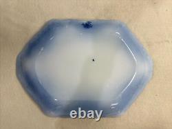 Antique Johnson Bros. Flow Blue Florida 14.5x 10 Platter